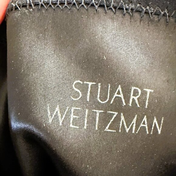 Stuart Weitzman Lowland Black Suede Over the Knee Boots 6M - Picture 3 of 13